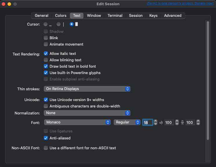 iterm2-settings